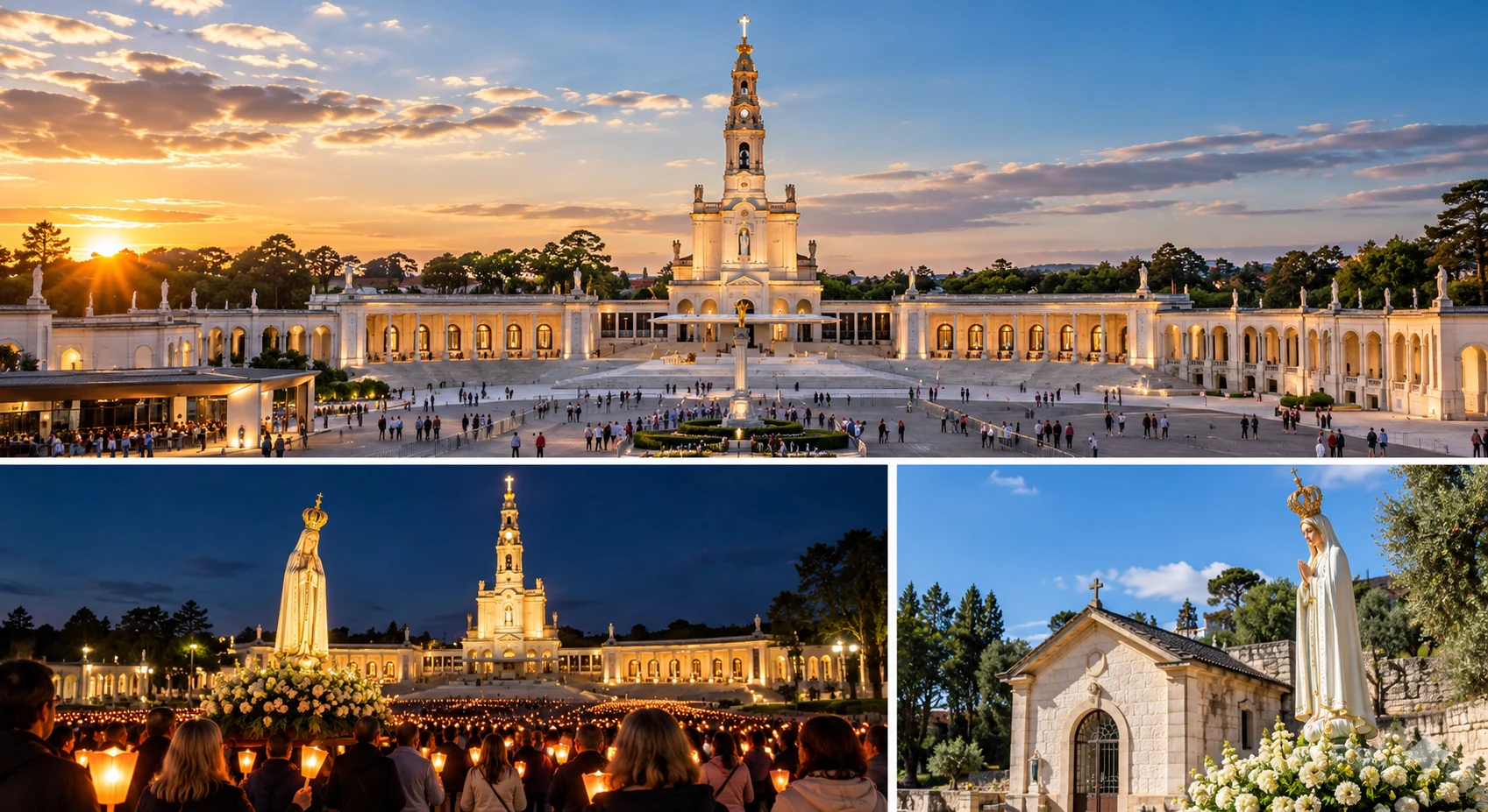 Santuário de Fátima, Procissão das Velas e Capelinha das Aparições